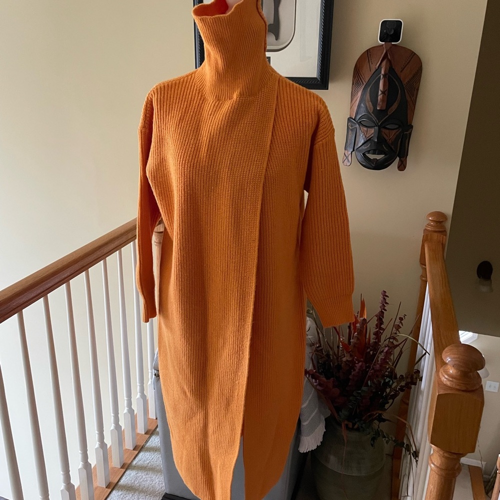 Orange Turtleneck Sweater -NWOT